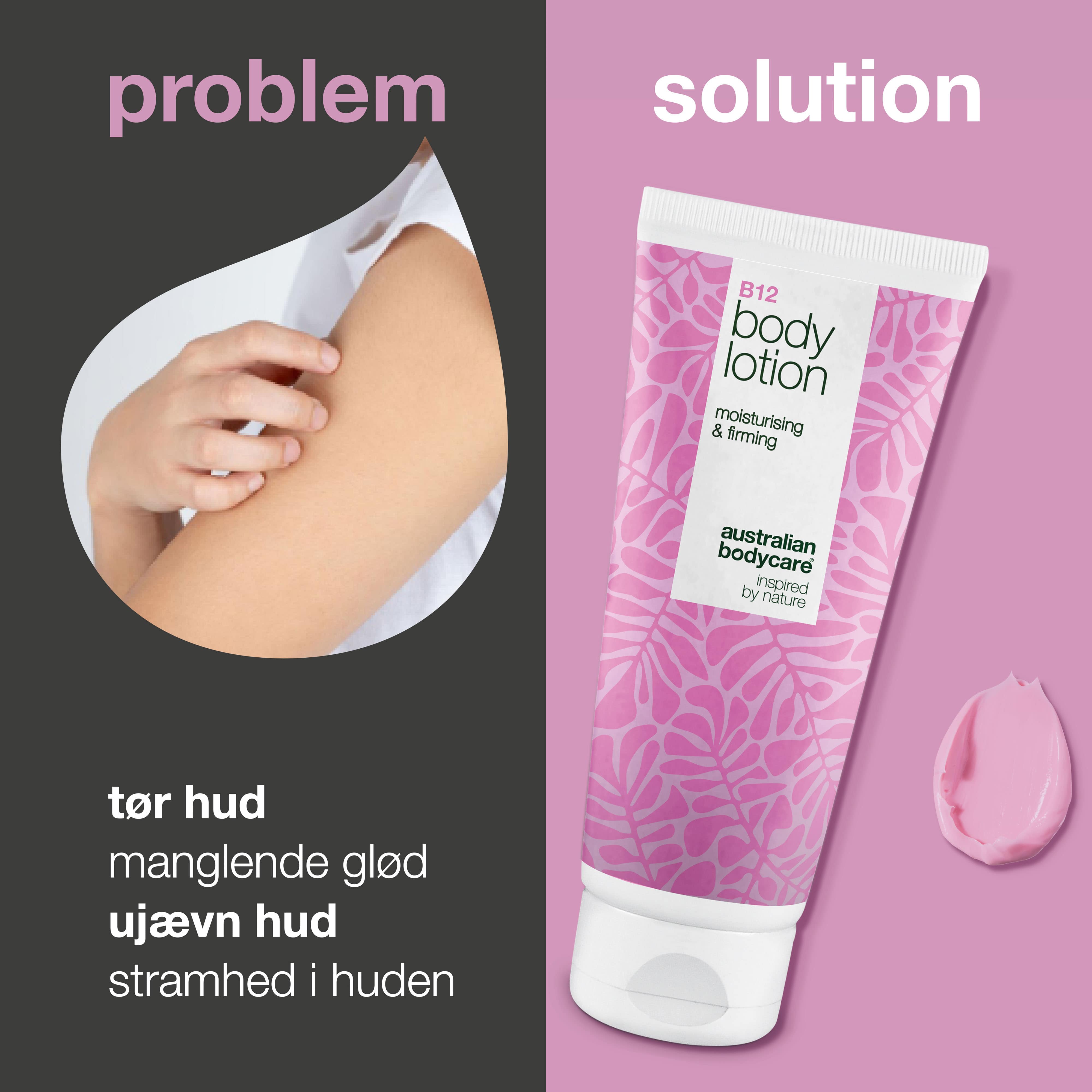 B12 Body Lotion – Naturligt inspireret fugt til alle hudtyper — B12 Body Lotion giver intens fugt og øger hudens elasticitet. Perfekt til daglig pleje og efterlader huden blød og strålende.