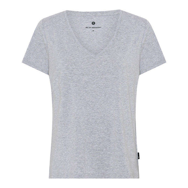JBS of Denmark Bamboo Blend V-Tee t-shirt, grå
