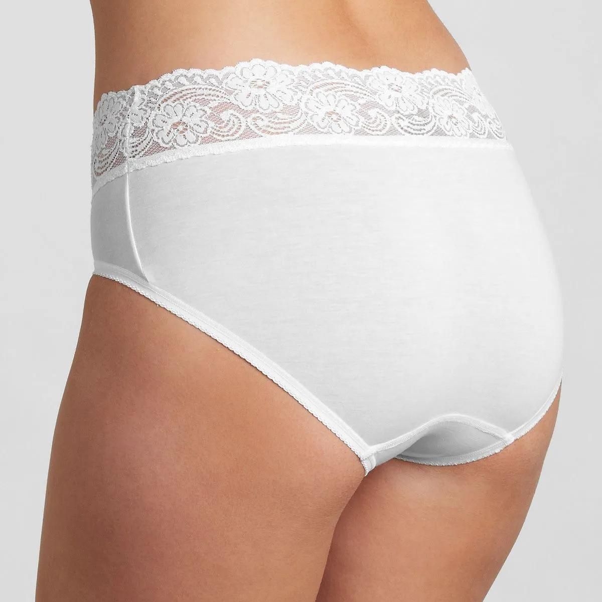 Sloggi Romance midi trusse, hvid