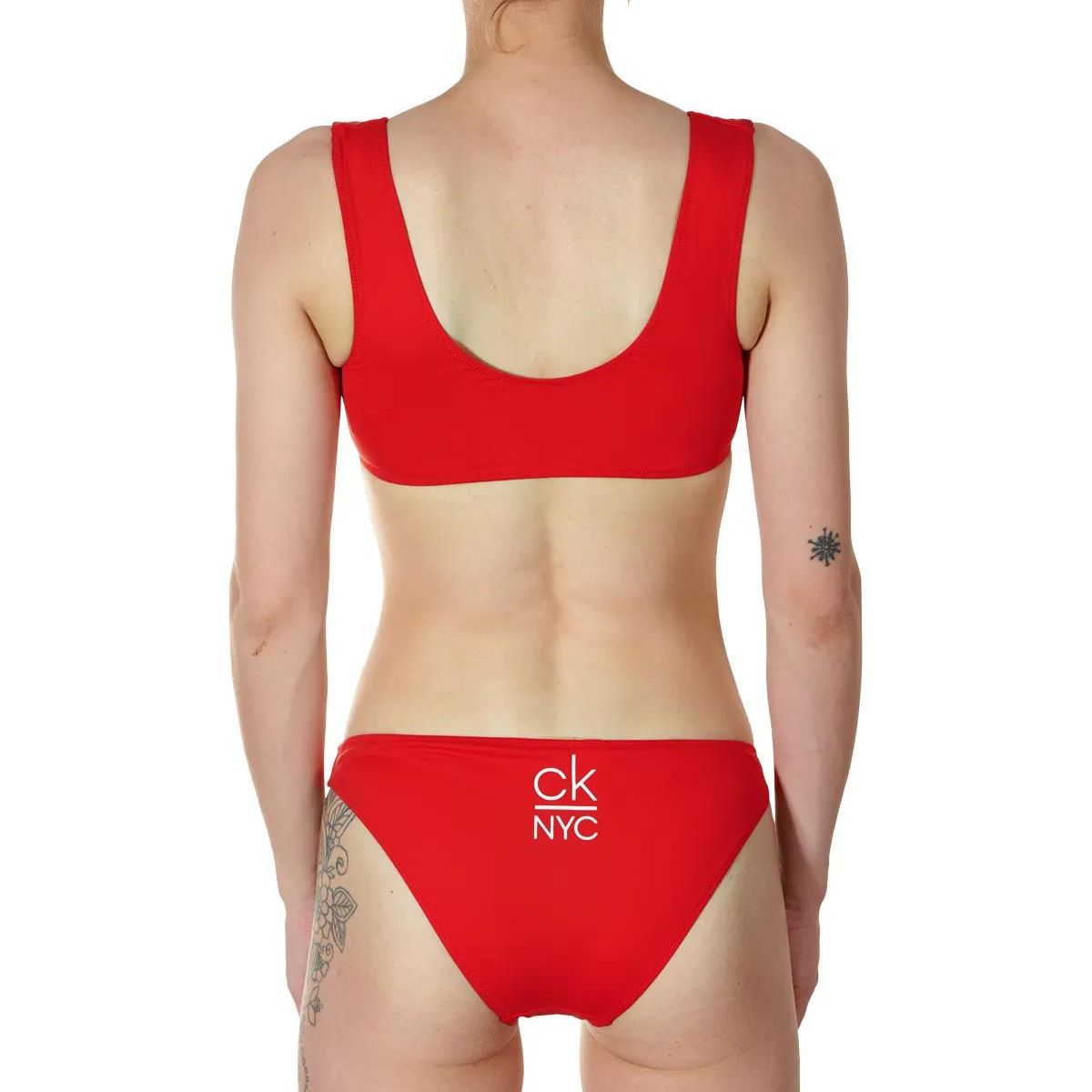 Calvin klein Bikini Bralette bikini top, rød