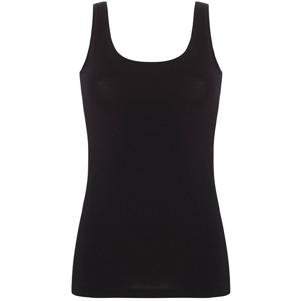 Femilet Basic Cotten Tank top, sort Online nu