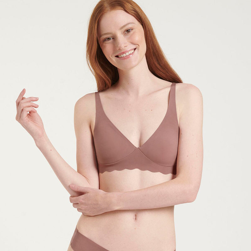 Sloggi Zero Microfibre 2.0 Soft BH uden bøjle, rosa