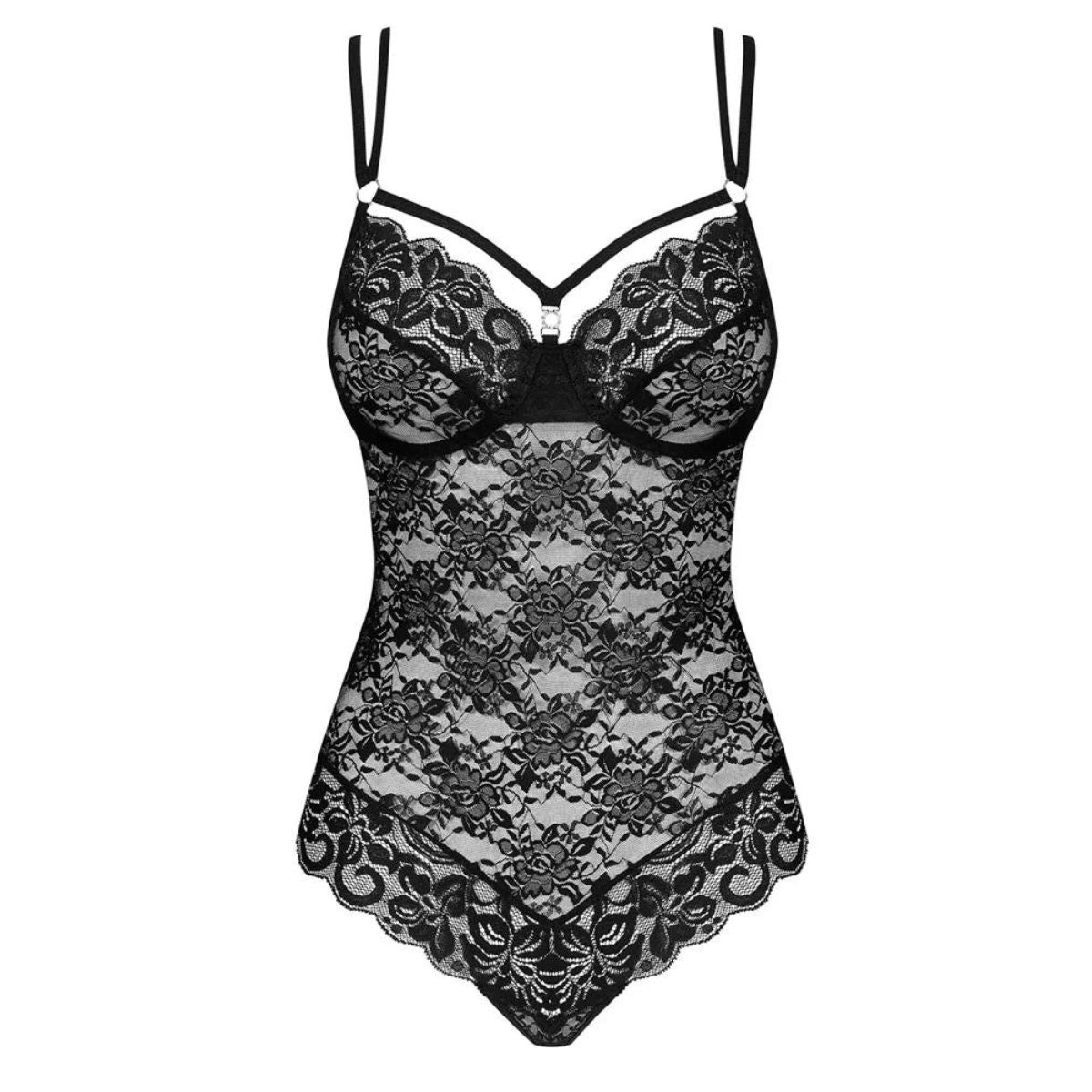 Obsessive bodystocking, sort Online Hot Salg