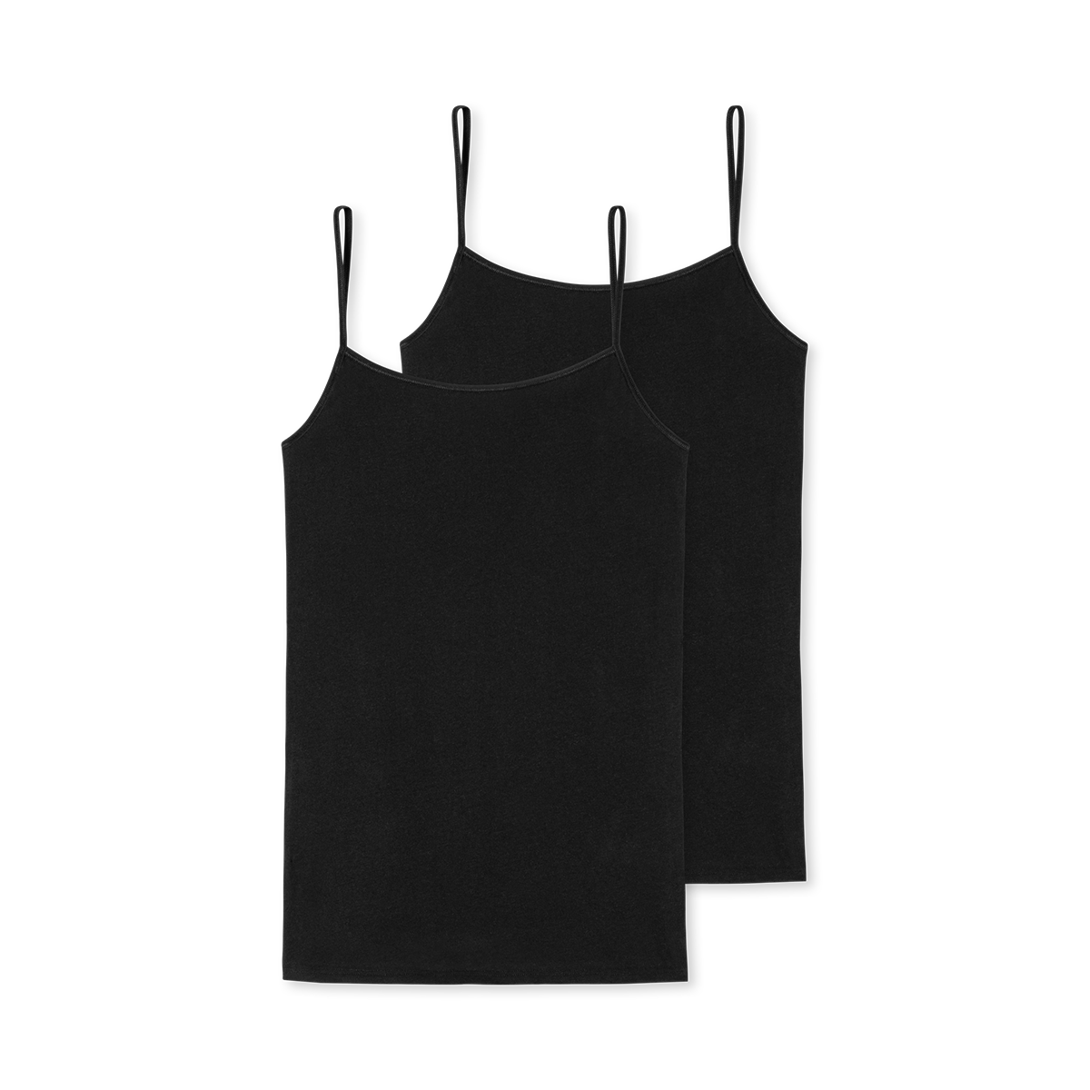 Schiesser 2-Pack Spaghetti top, sort