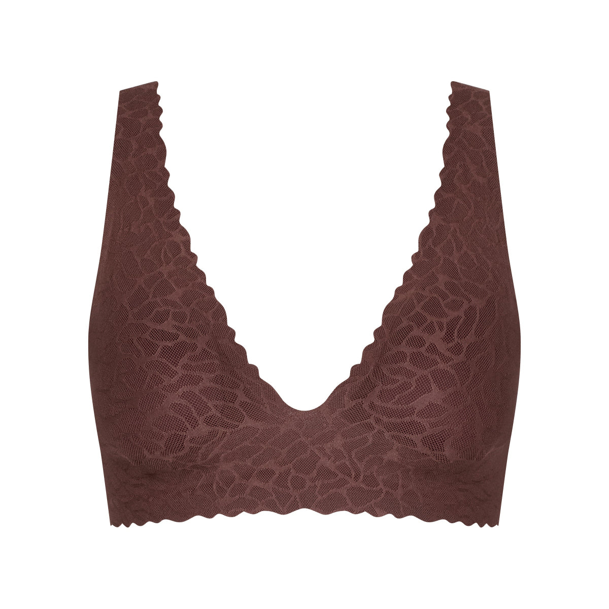 Sloggi Zero Feel Lace 2.0 BH top, brun