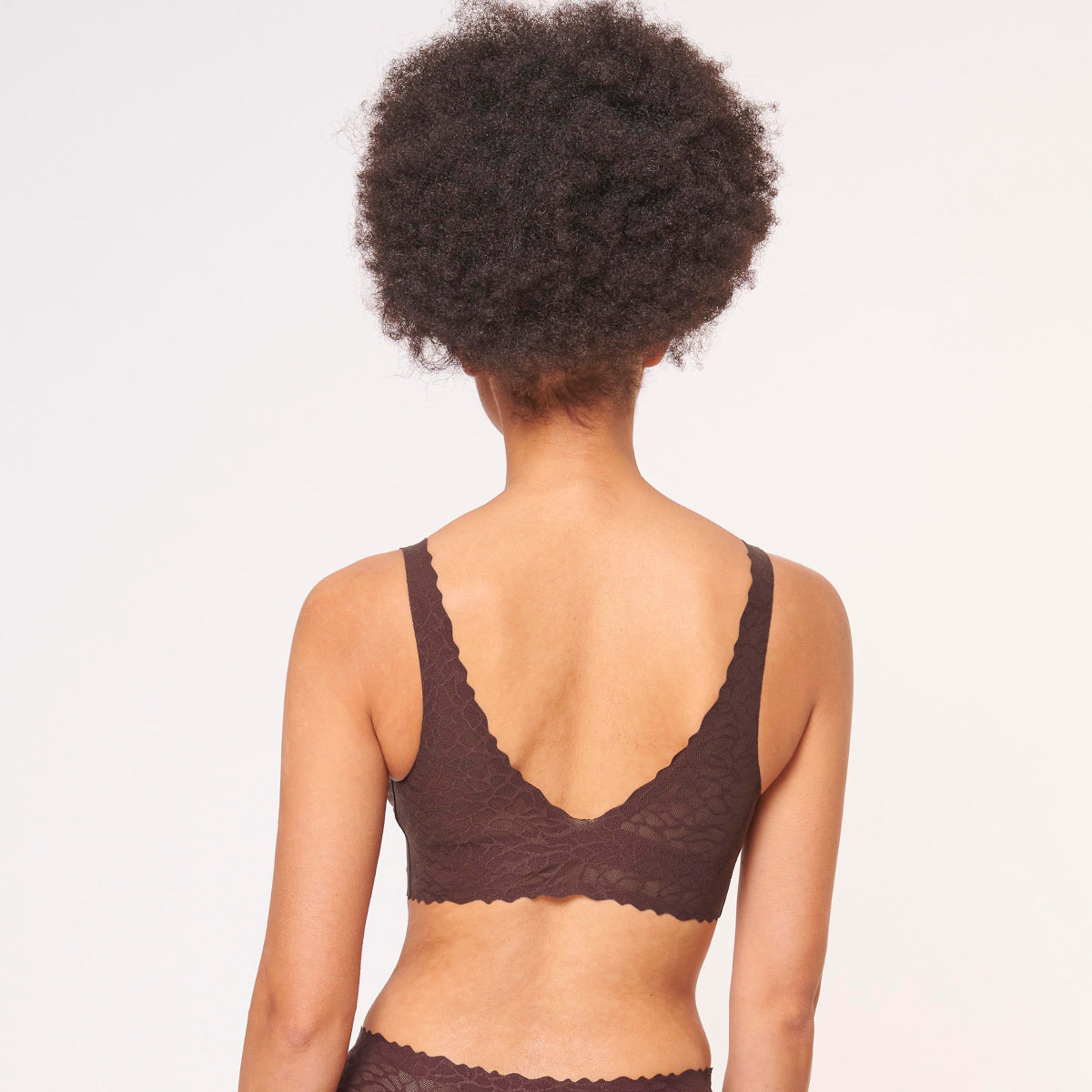 Sloggi Zero Feel Lace 2.0 BH top, brun