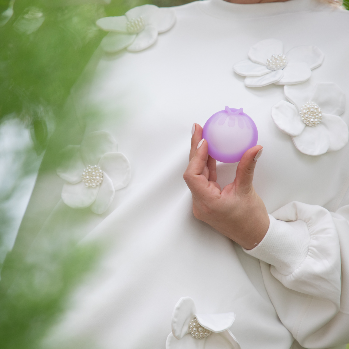 Universal Safe Soft Menstruationsdisk | Antibakteriel | Lilla på udsalg