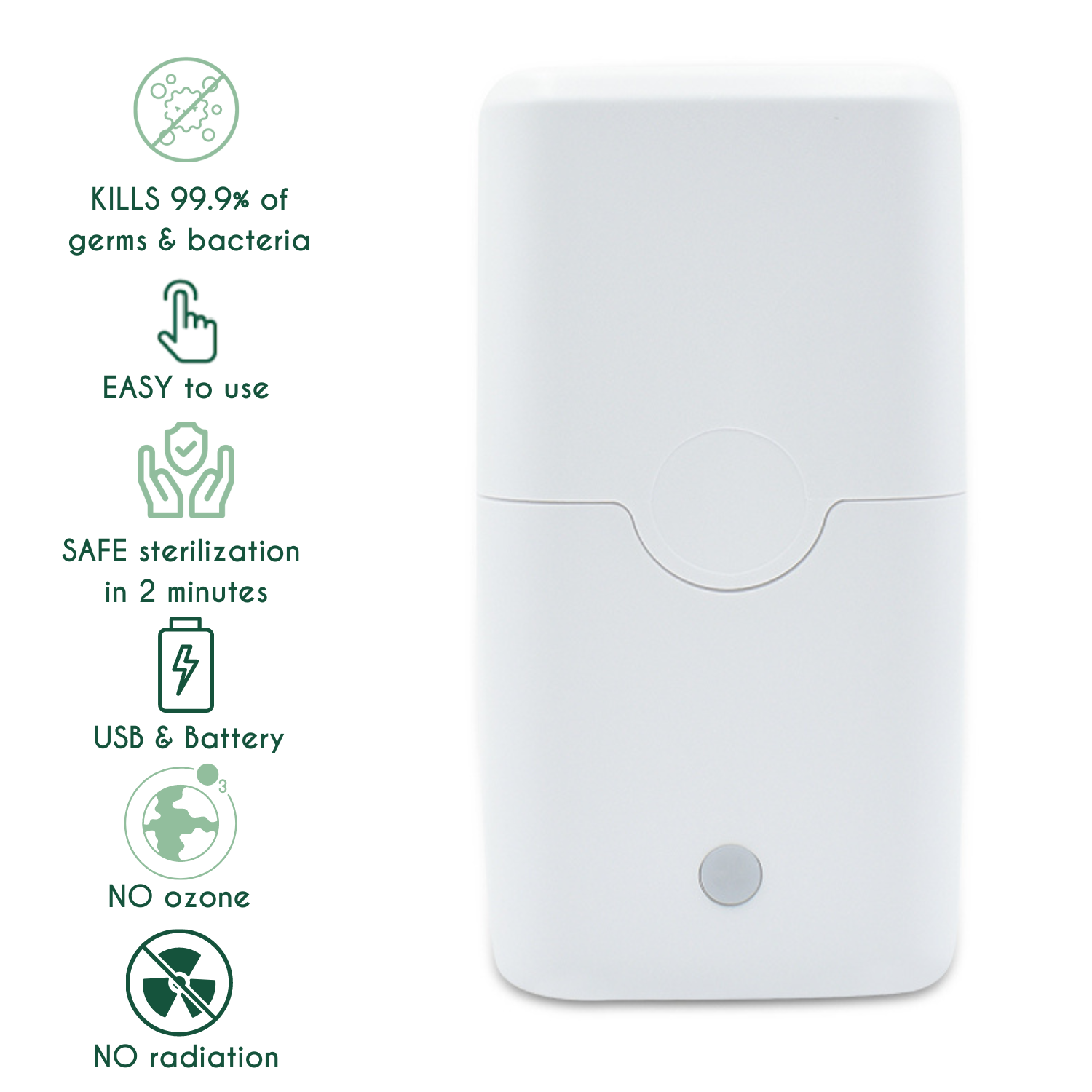 UV-sterilisator til menstruationskopper, menstruationskiver, sexlegetøj osv. Levere