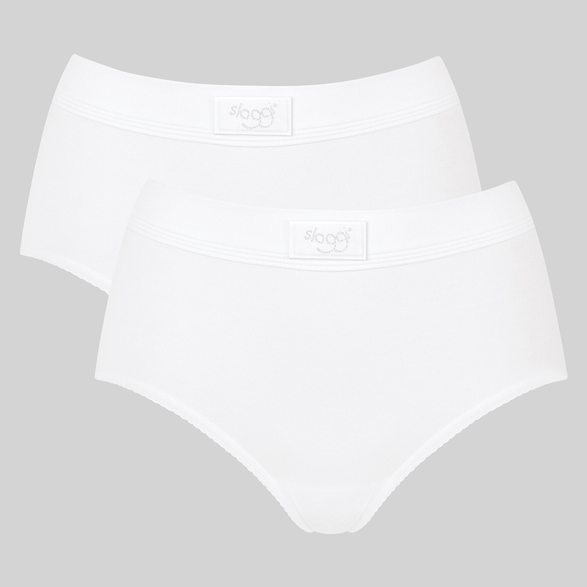 Sloggi Double Comfort 2-Pack maxi trusse, hvid