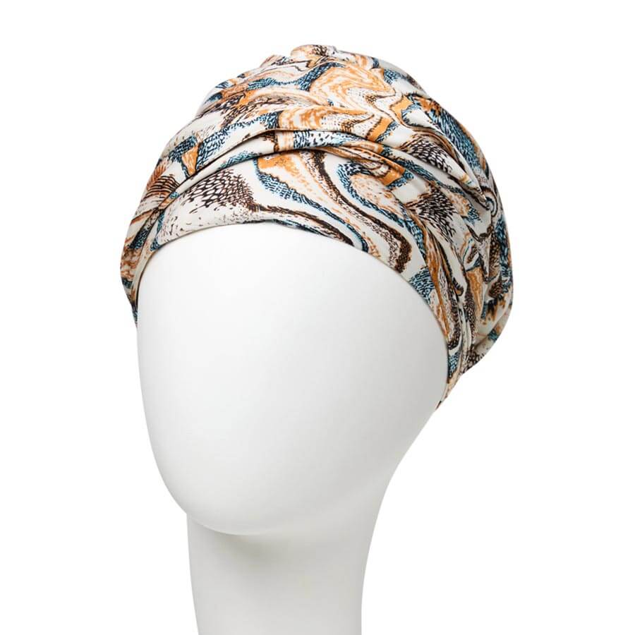 HocSapphire Turban, Wavy Caramel - Udgår
