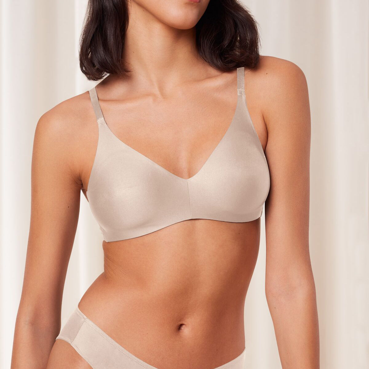 Triumph Pure Micro N BH uden bøjle, beige Hot på udsalg