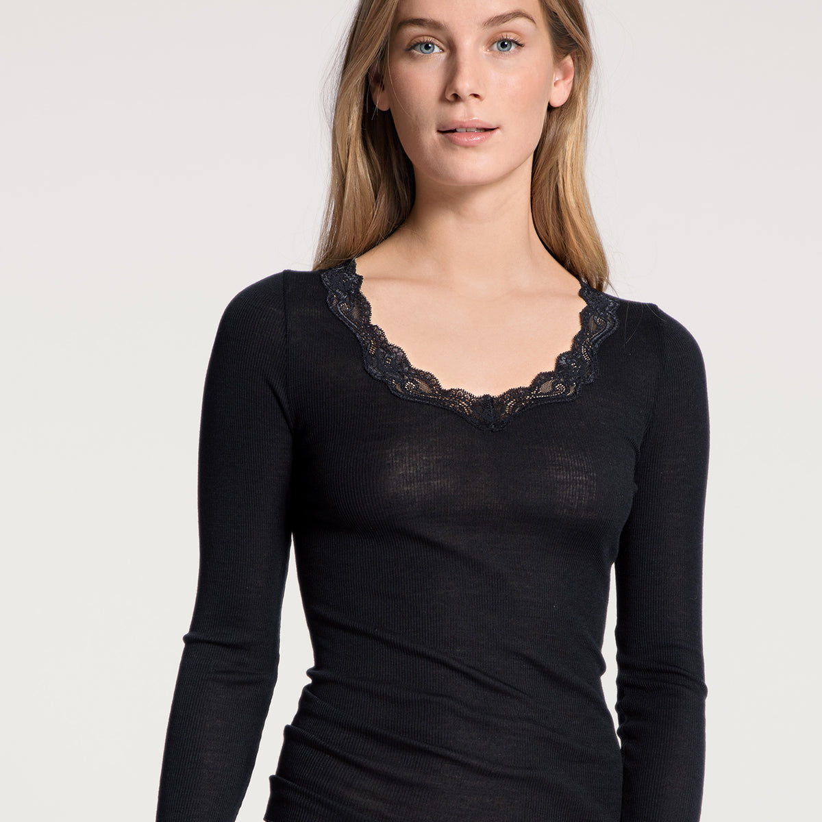 Calida bluse, sort