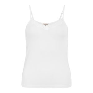 Lady Avenue Silk Jersey Camisole top, hvid Mode