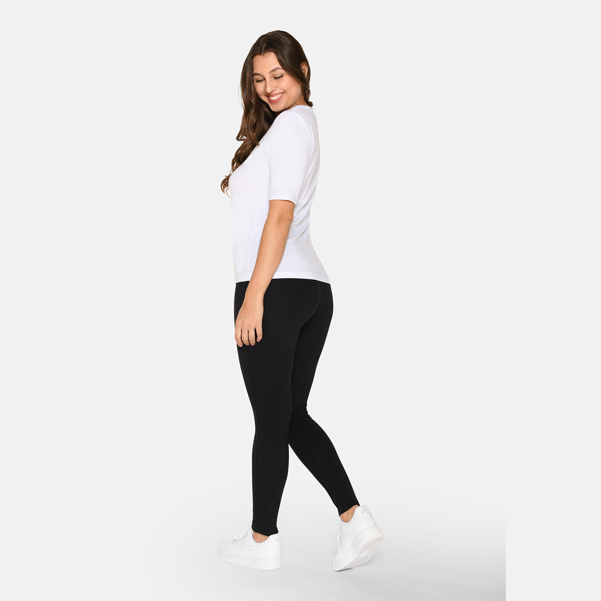 Urban Quest Bamboo Slim Fit t-shirt, hvid