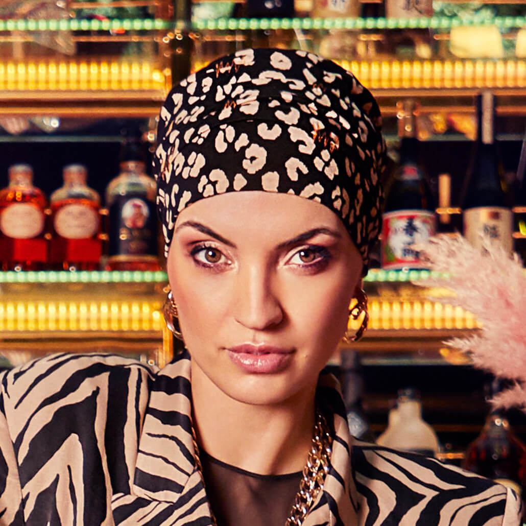 HocRuby Skye - Boho Hat, Black 'n' Leo - Udgår
