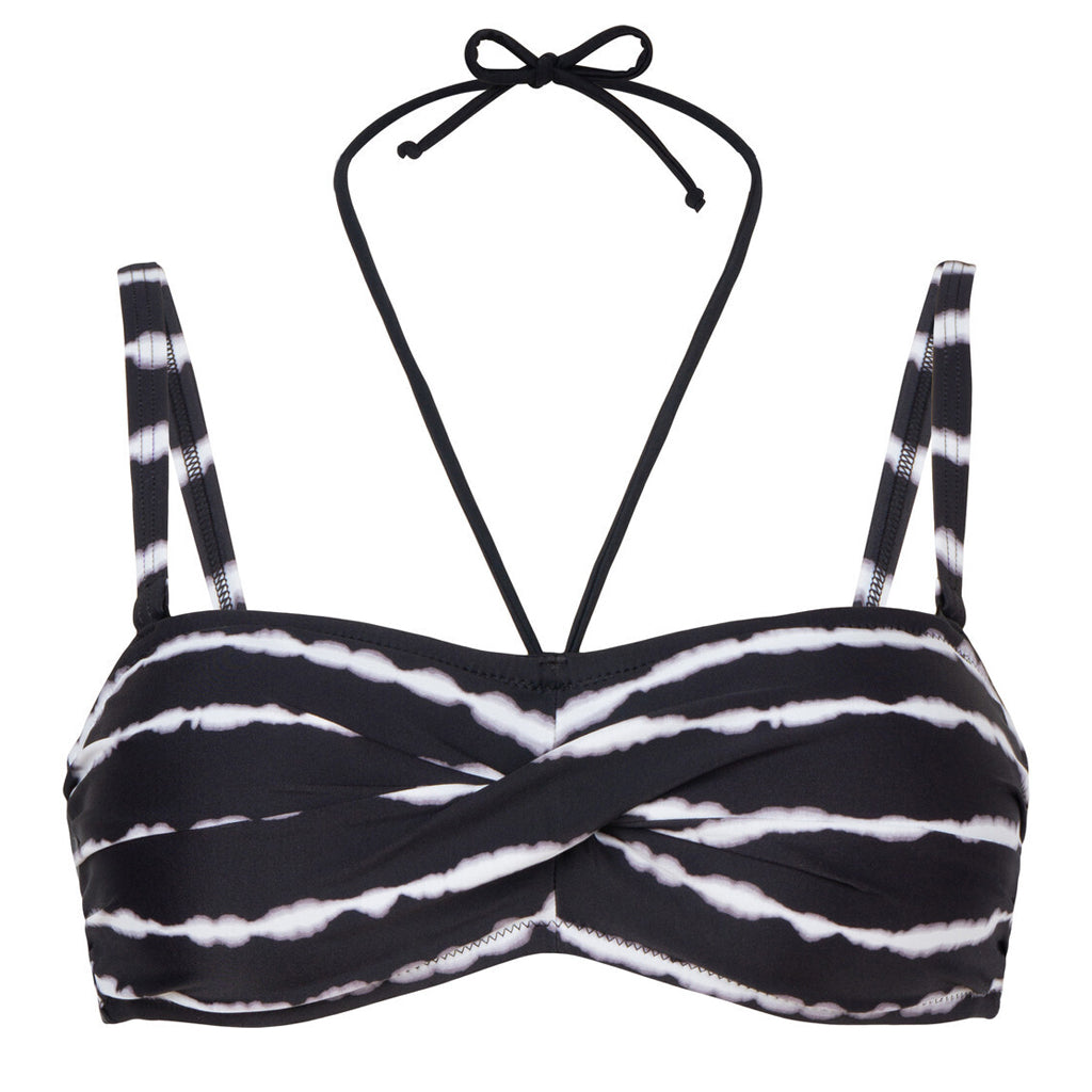 Wiki Bandeau bikini top uden bøjle, sort