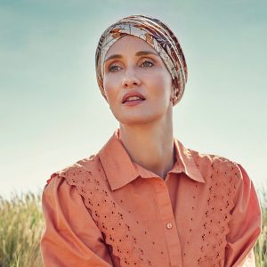 HocShakti Turban, Beige Leafs - Udgår