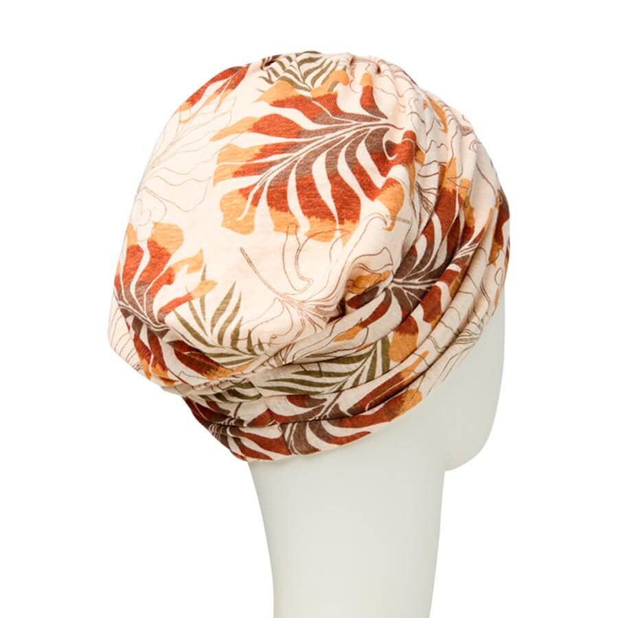HocShakti Turban, Beige Leafs - Udgår