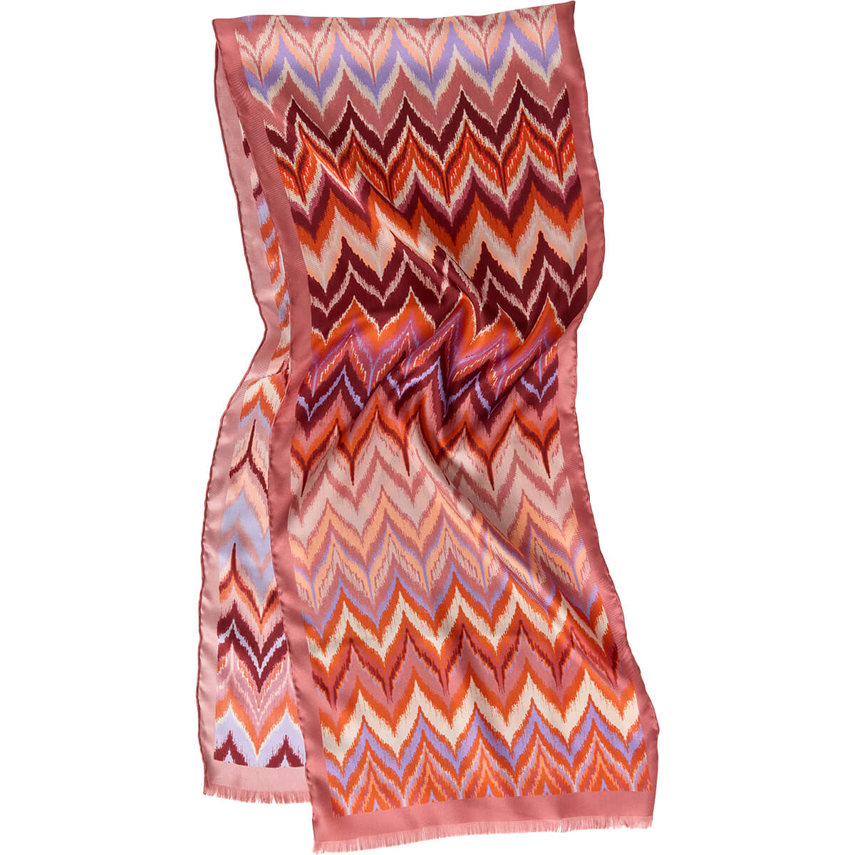 Silk Scarf, Wave Dusty Rose - Udgår