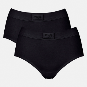 Sloggi Double Comfort 2-Pack maxi trusse, sort