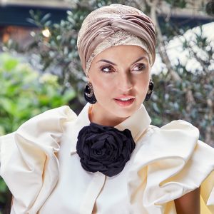 HocAvalon Turban, Glittery Garden