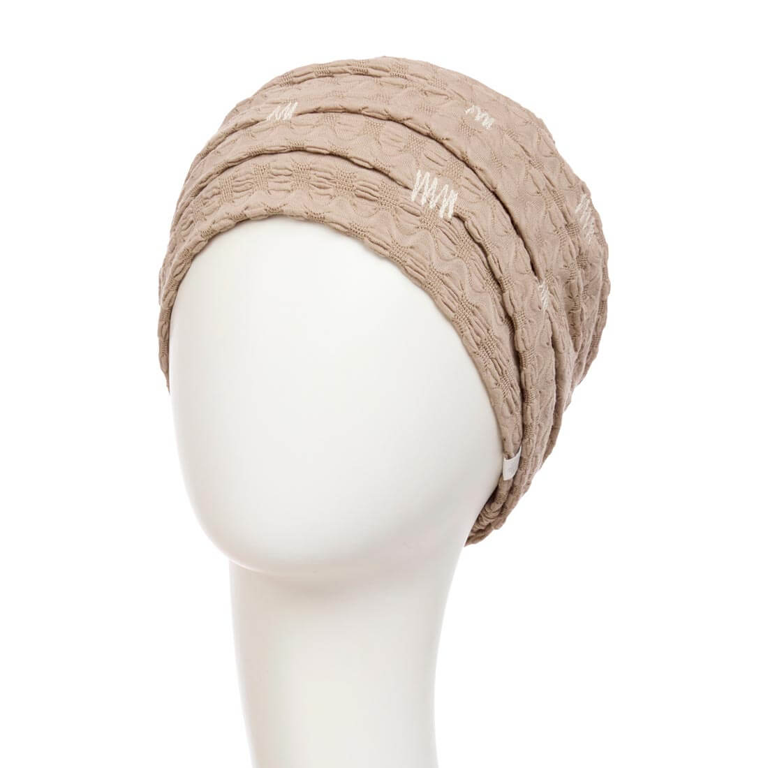 HocRuby Skye Turban, Abstract Beige