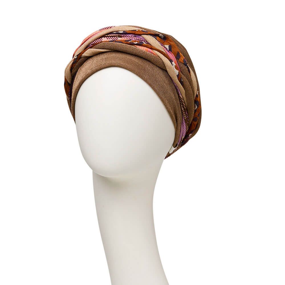 HocScarlett - Boho Turban, Caramel & Bohemian Mix