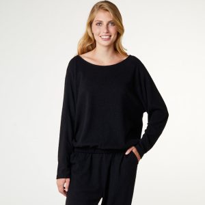 CCDK Lydia Cosy bluse, sort