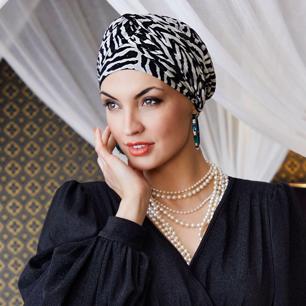 HocAvalon Turban, Zebra Glam