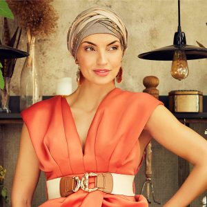 HocScarlett Turban, Toupe & Golden Mix