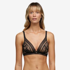 Chantelle True Lace BH uden bøjle, sort Online Hot Salg