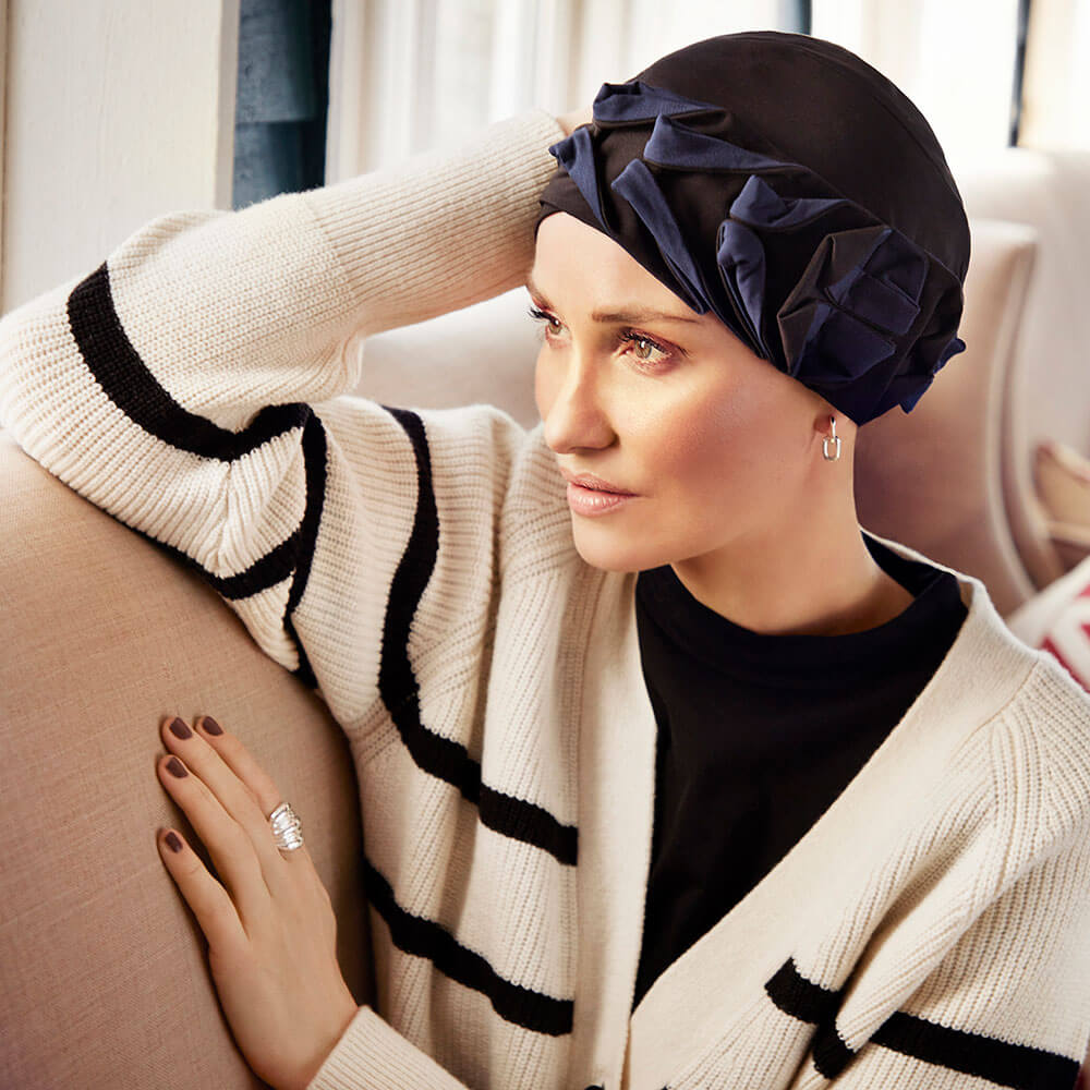 Nava Turban, Black/Blue - Udgår