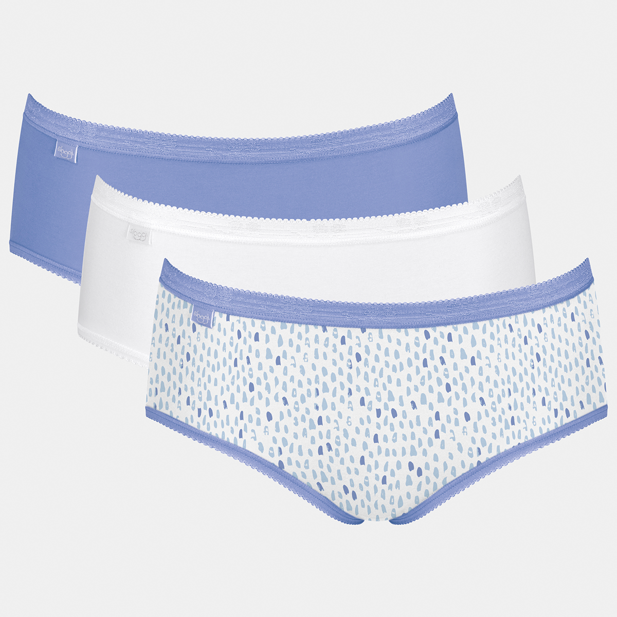 Sloggi Basic+Midi 3-Pack hipster trusse, multi