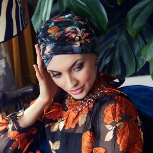 HocRuby Skye Turban, Rococo Velvet Rabat