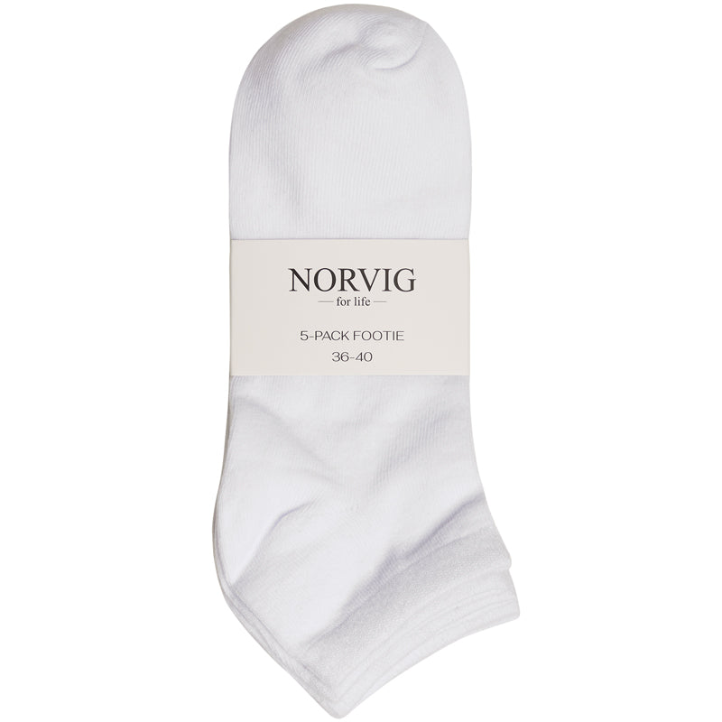 Norvig 5-Pack strømper, hvid