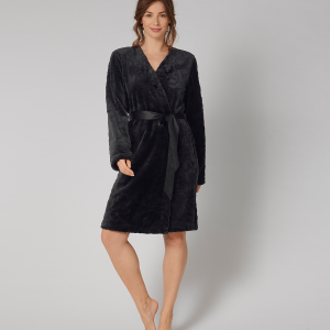 Triumph Robes Cozy morgenkåbe, sort