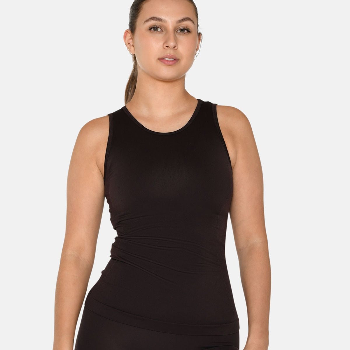 Zebdia Women Seamless tank top, brun