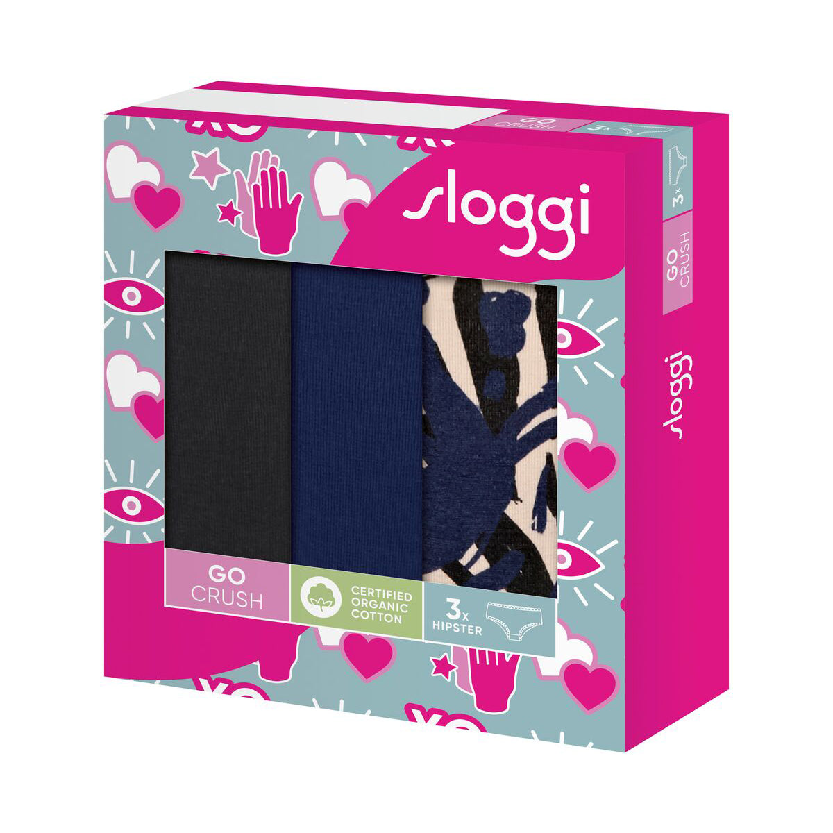 Sloggi GO Crush C3P hipster trusse, multi