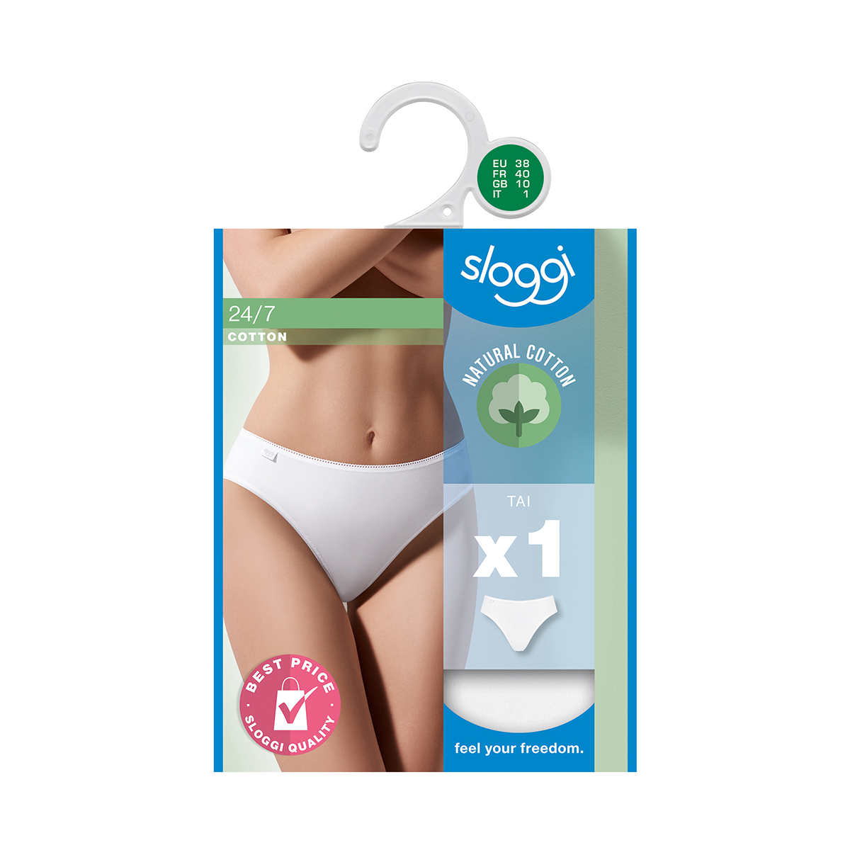 Sloggi 24/7 Cotton H tai trusse, hvid