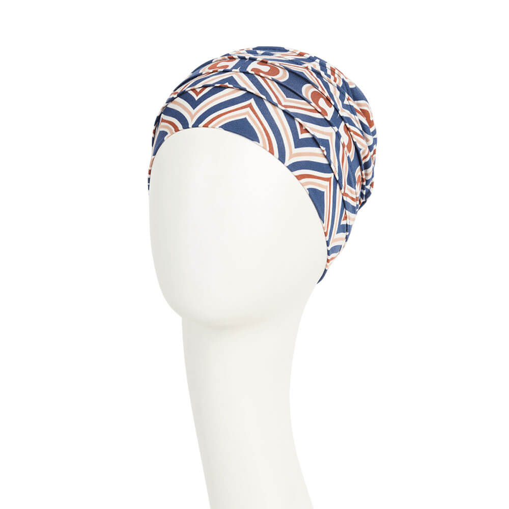 HocYoga Turban, Endless Shapes Of Blue - Udgår
