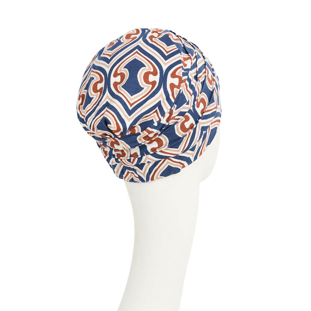 HocYoga Turban, Endless Shapes Of Blue - Udgår