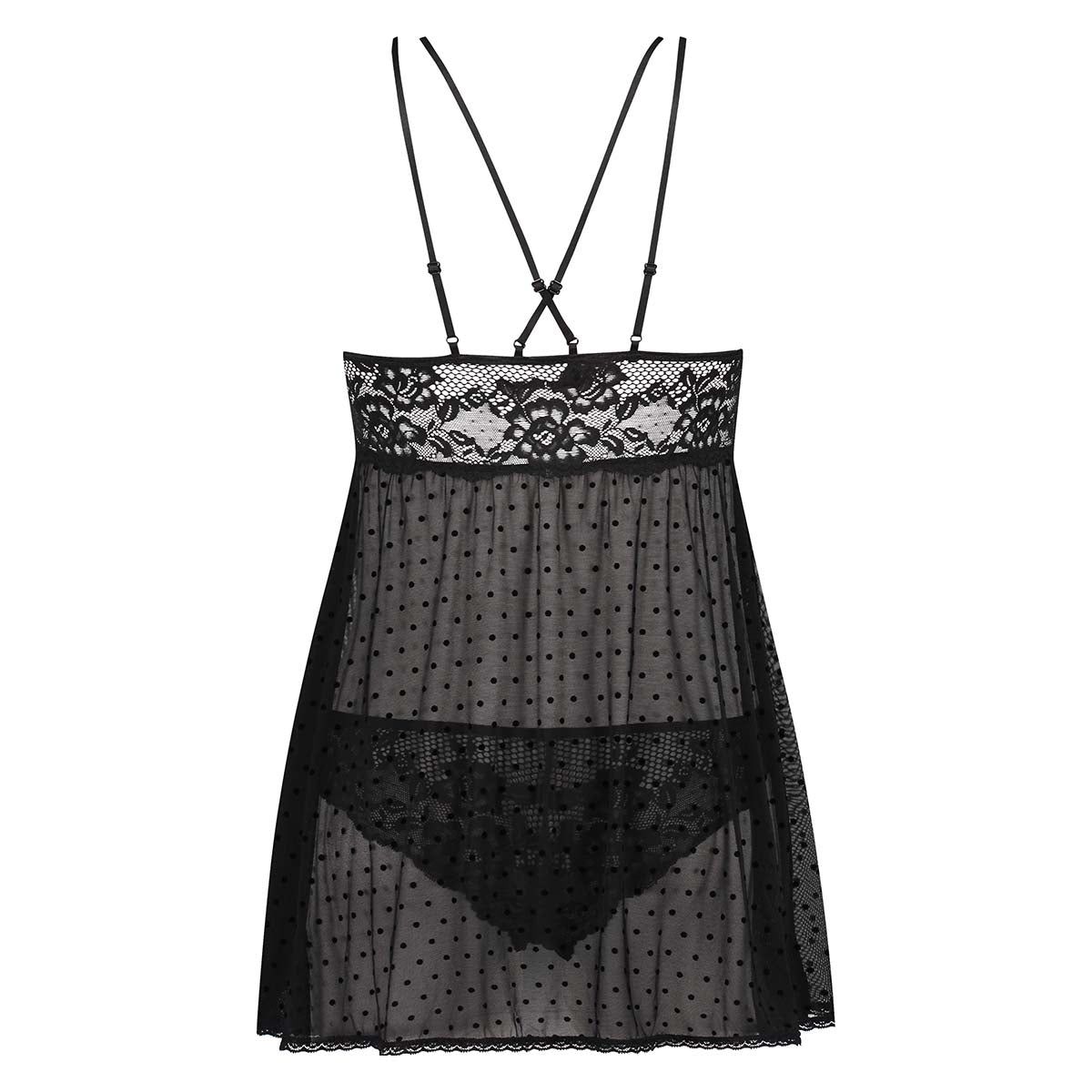 Hunkemöller Beatriz natkjole, sort