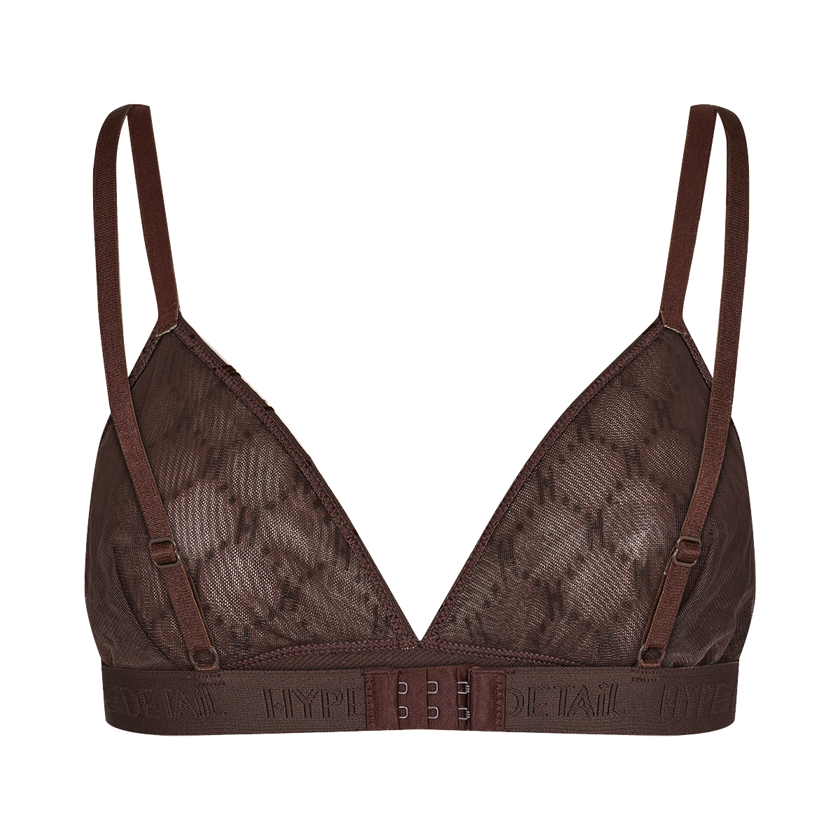 Hype The Detail Mesh bralette BH, brun