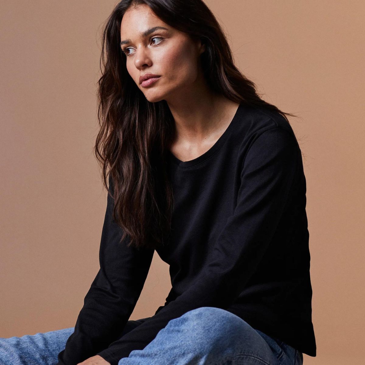 Norvig Ladies O-Neck t-shirt, sort