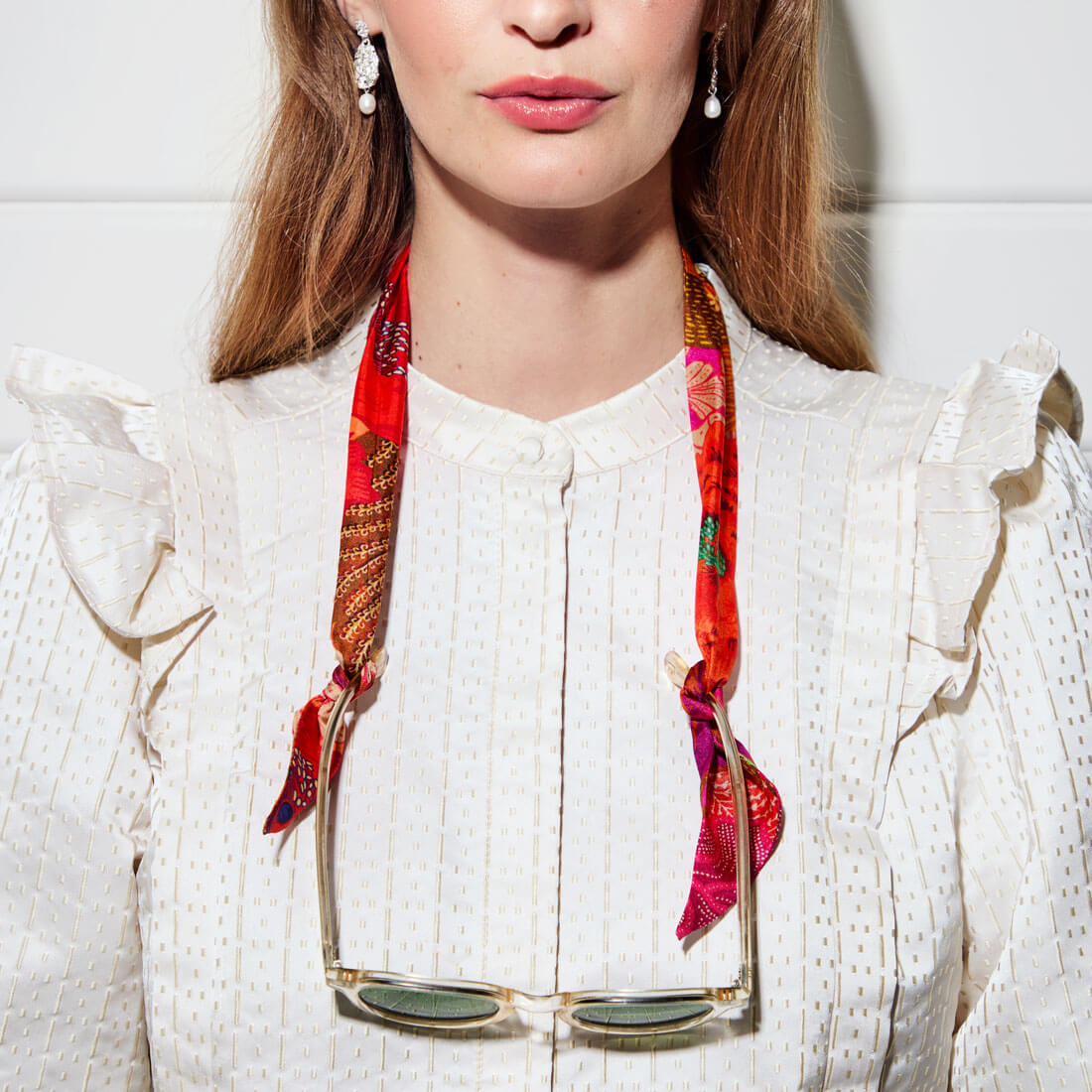Twilly Scarf - Bouquet Pink Online