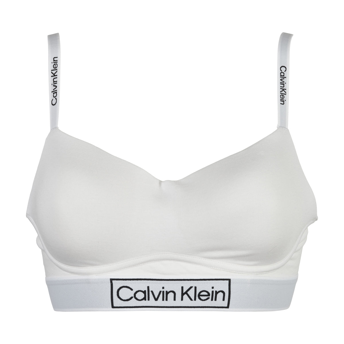 Calvin Klein Light Lined bralette BH, hvid Online salg