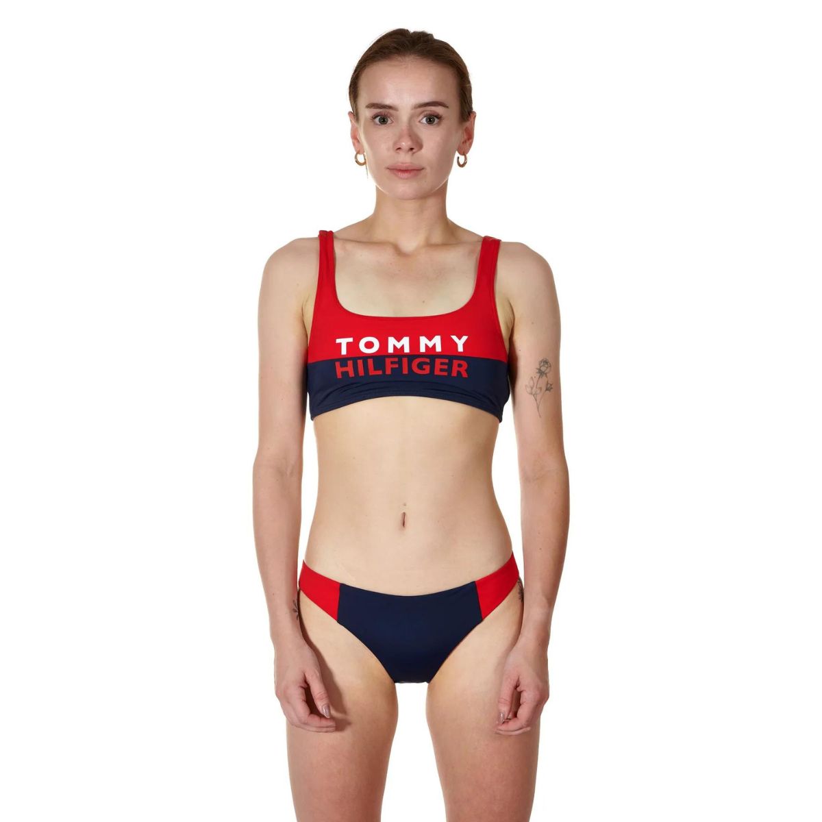 Tommy hilfiger Bralette bikini top, rød