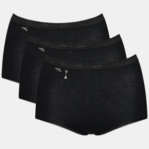 Sloggi Basic H Pearl 3-pack maxi trusse, sort Online nu
