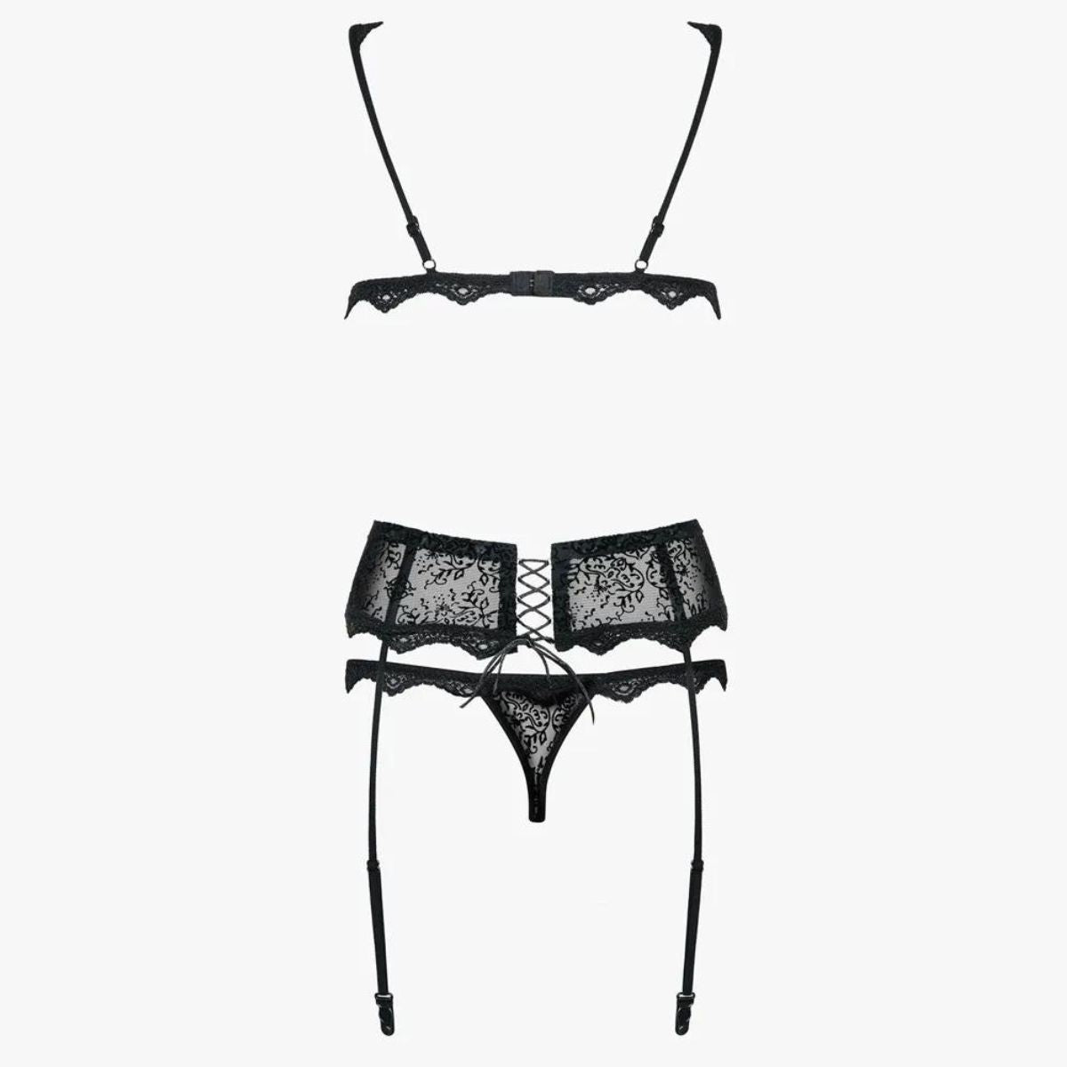 Obsessive Blonde Set BH, sort