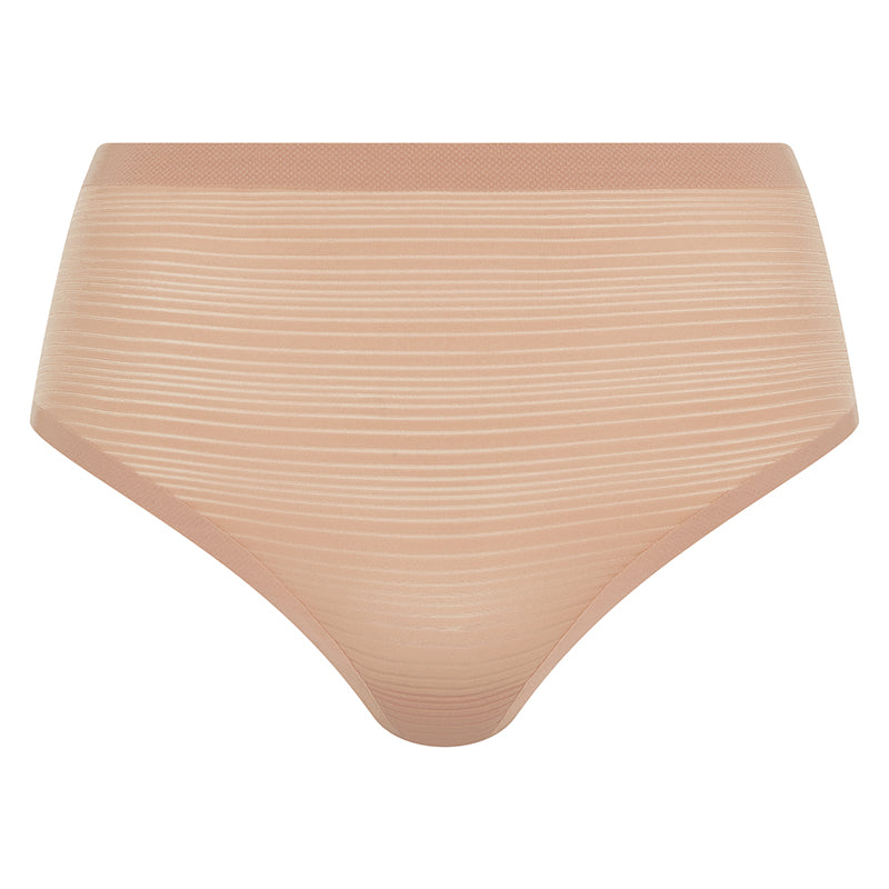 Chantelle SoftStretch Stripes High Waist g-streng, beige